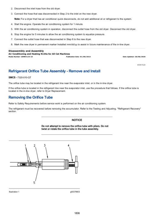 Caterpillar CAT 336E, 336E L Excavator Service Repair Manual (CMR00001 and up) - Image 3