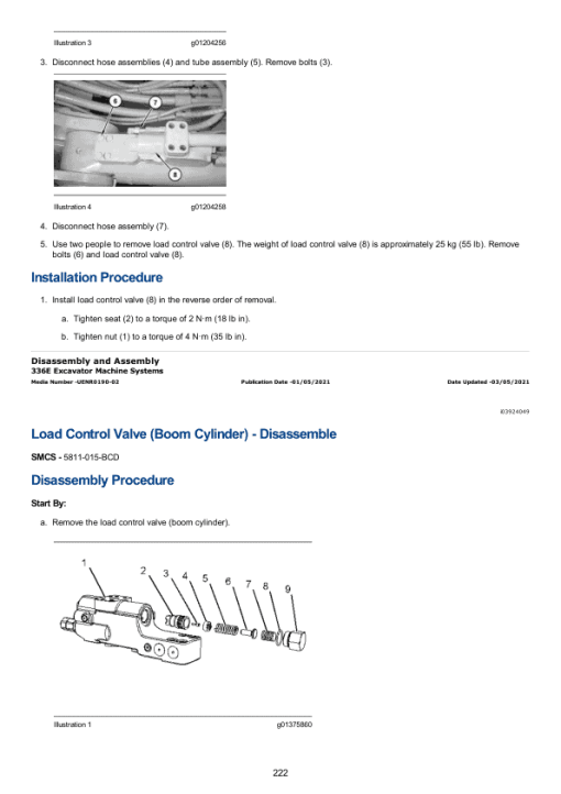 Caterpillar CAT 336E LH, 336E LNH Excavator Service Repair Manual (RZA00001 and up) - Image 2