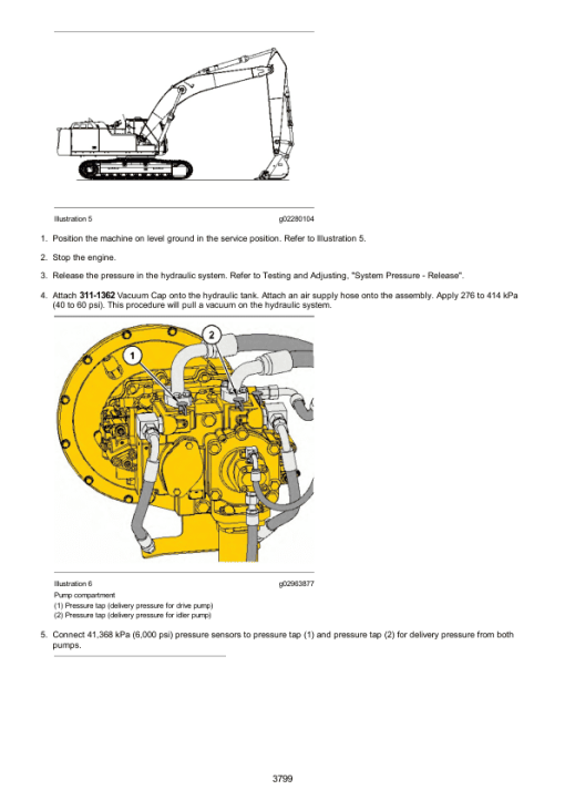 Caterpillar CAT 336E LH, 336E LNH Excavator Service Repair Manual (RZA00001 and up) - Image 5