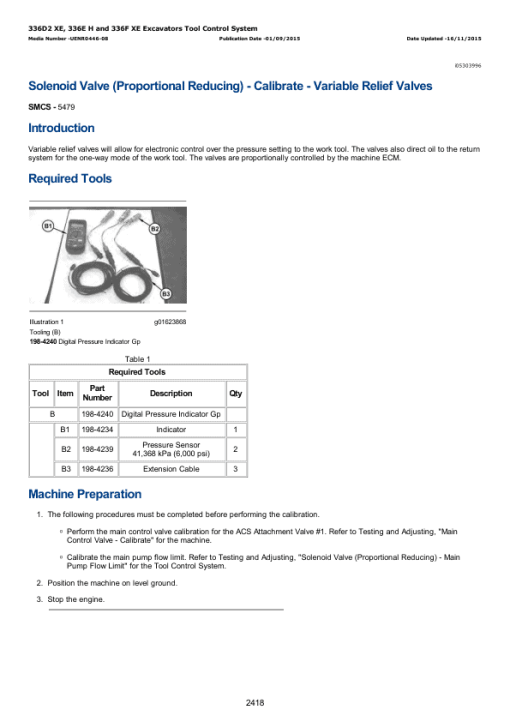 Caterpillar CAT 336F L, 336F LN Excavator Service Repair Manual (RBC00001 and up) - Image 3