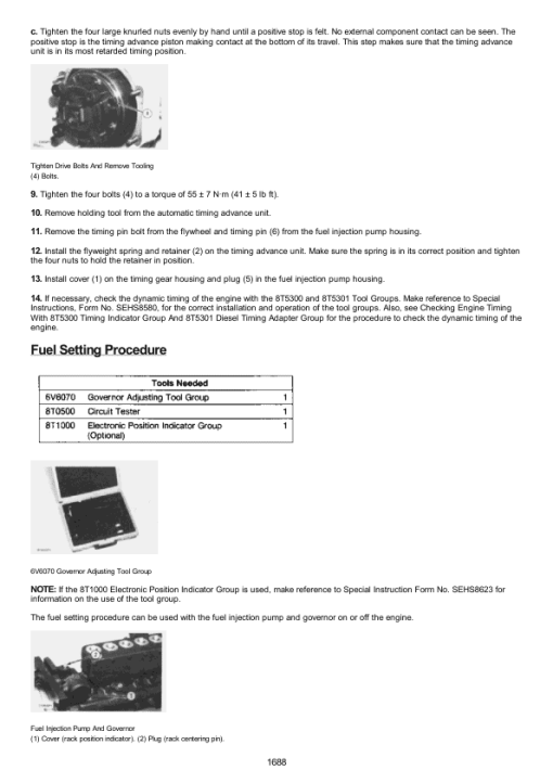 Caterpillar CAT 3406B Truck Engine Service Repair Manual (3ZJ00001 and up) - Image 2