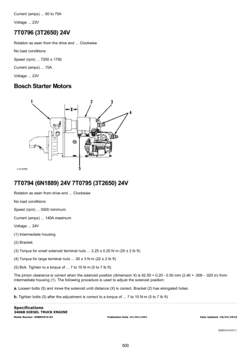 Caterpillar CAT 3406B Truck Engine Service Repair Manual (4MG00001 and up) - Image 4