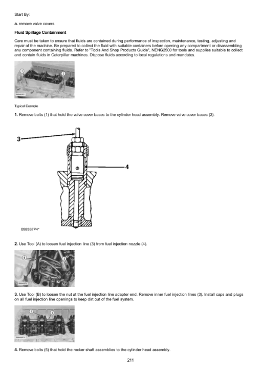 Caterpillar CAT 3406B Truck Engine Service Repair Manual (7FB00001 and up) - Image 2