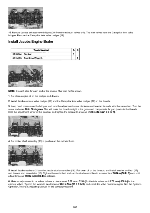 Caterpillar CAT 3406B Truck Engine Service Repair Manual (7FB00001 and up) - Image 4