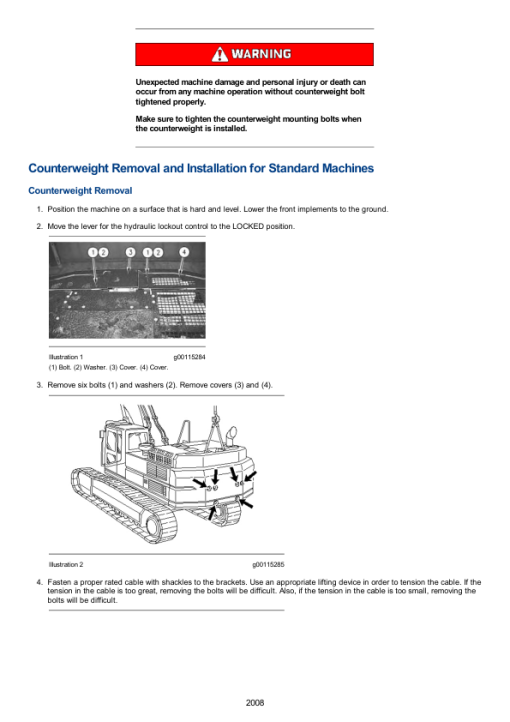 Caterpillar CAT 345B, 345B L SERIES II Excavator Service Repair Manual (AGS00001 and up) - Image 2