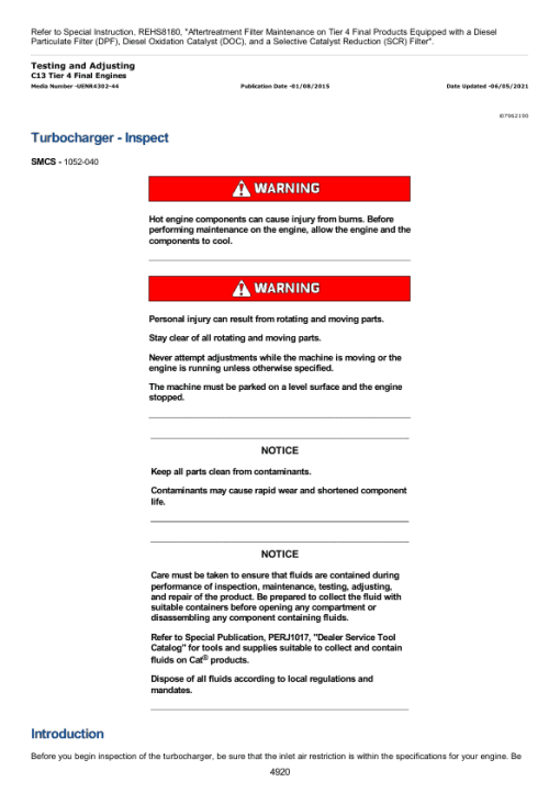 Caterpillar CAT 349F, 349F L Excavator Service Repair Manual (BZ200001 and up) - Image 3