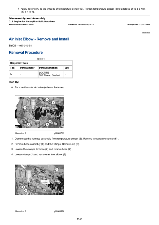 Caterpillar CAT 349F L Excavator Service Repair Manual (KEA00001 and up) - Image 2