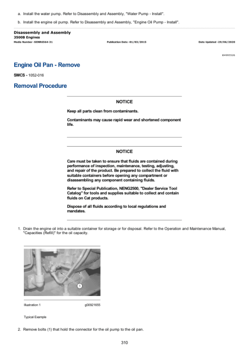 Caterpillar CAT 3512B Marine Engine Service Repair Manual (MRG00001 and up) - Image 5