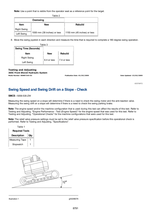 Caterpillar CAT 365C L Hydraulic Excavator Service Repair Manual (PAR00001 and up) - Image 4