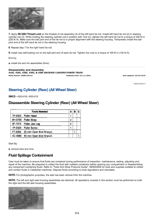 Caterpillar CAT 416C Backhoe Loader Service Repair Manual (1WR00001 till 08115) - Image 5