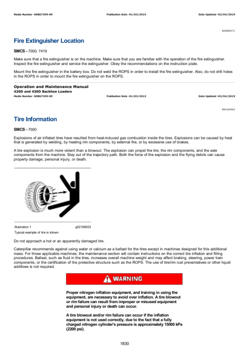 Caterpillar CAT 420D Backhoe Loader Service Repair Manual (FDP07199 till 18399) - Image 3