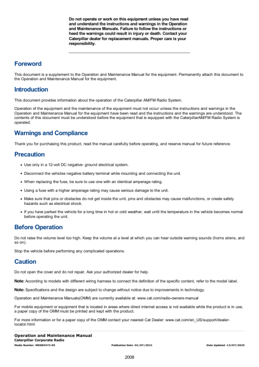 Caterpillar CAT 420E Backhoe Loader Service Repair Manual (KMW00001 and up) - Image 3