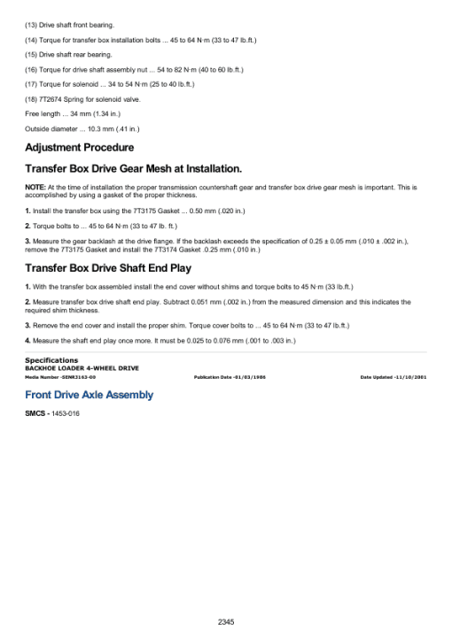 Caterpillar CAT 426 Backhoe Loader Service Repair Manual (7BC00001 till 01877) - Image 3