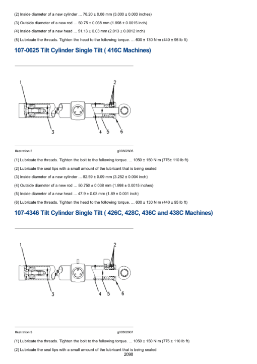 Caterpillar CAT 426C Backhoe Loader Service Repair Manual (1CR00001 till 00863) - Image 2