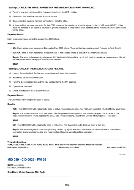 Caterpillar CAT 430E Backhoe Loader Service Repair Manual (DDT00001 and up) - Image 4