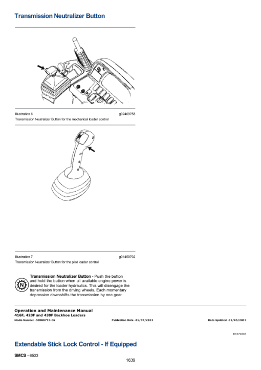 Caterpillar CAT 424D Backhoe Loader Service Repair Manual (RXA00001 and up) - Image 2