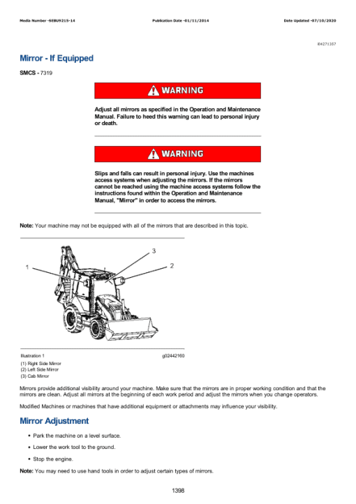 Caterpillar CAT 430F2 Backhoe Loader Service Repair Manual (HWE00001 and up) - Image 2