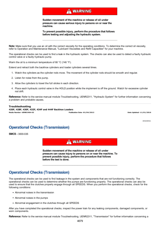 Caterpillar CAT 432F Backhoe Loader Service Repair Manual (LNR00001 and up) - Image 5