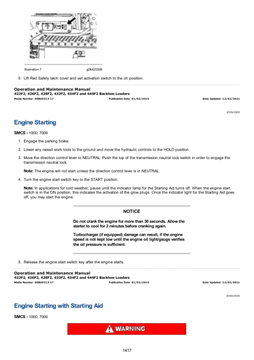 Caterpillar CAT 432F2 Backhoe Loader Service Repair Manual (LYJ00001 and up) - Image 2