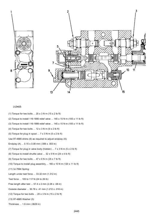 Caterpillar CAT 450E Backhoe Loader Service Repair Manual (RBA00001 and up) - Image 2