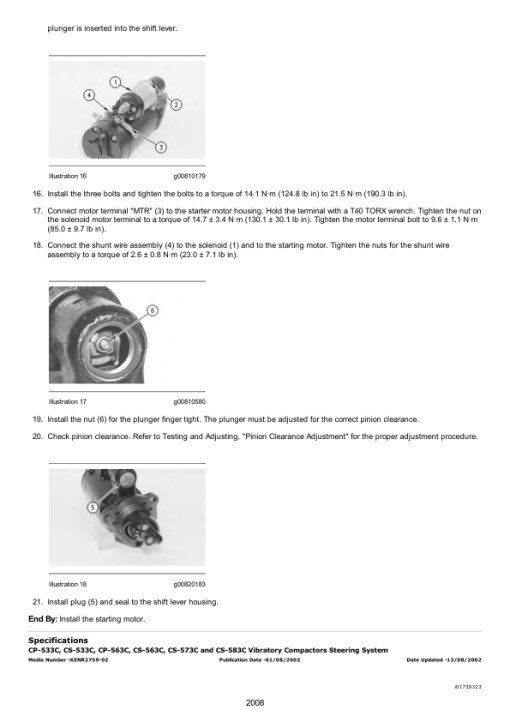 Caterpillar CAT 450E Backhoe Loader Service Repair Manual (EBL00001 and up) - Image 2