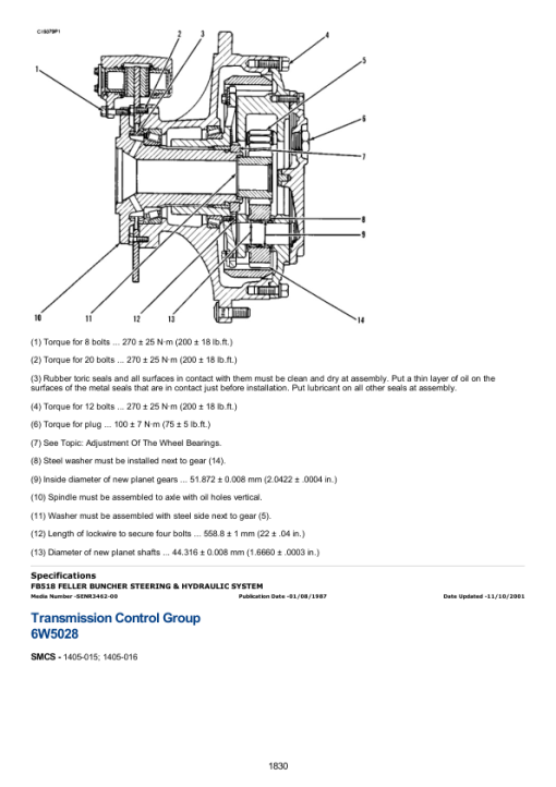 Caterpillar CAT 518 Wheel Skidder Service Repair Manual (95U03200 and up) - Image 2