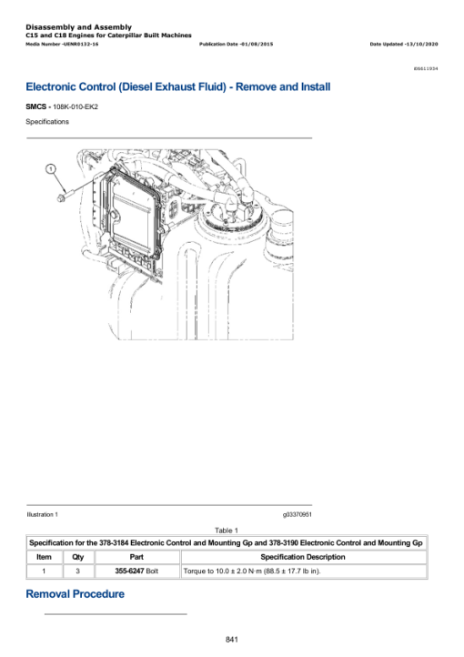 Caterpillar CAT 631K Wheel Tractor Service Repair Manual (WT400001 and up) - Image 4