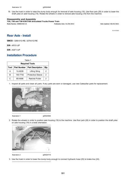 Caterpillar CAT 730 Articulated Dump Truck Service Repair Manual (AGF00001 and up) - Image 6