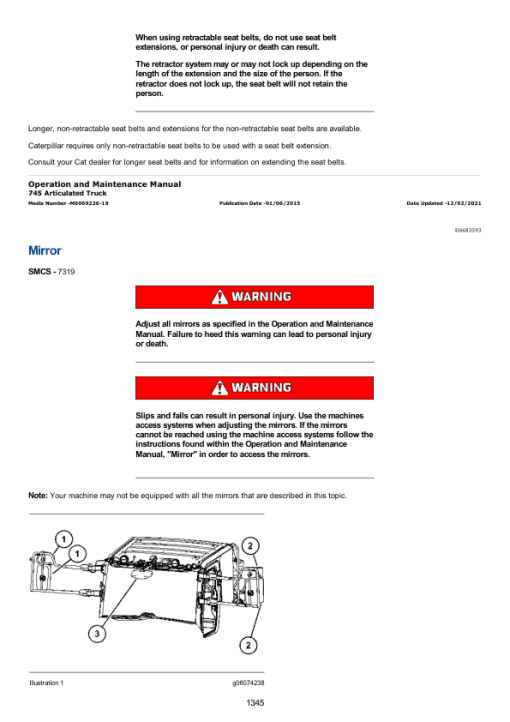 Caterpillar CAT 745 Articulated Dump Truck Service Repair Manual (3F600001 and up) - Image 2