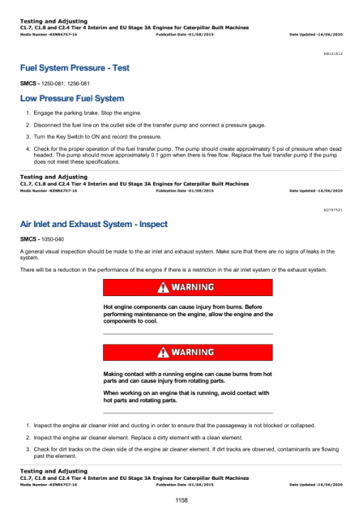 Caterpillar CAT 903C Compact Wheel Loader Service Repair Manual (MW400001 and up) - Image 3