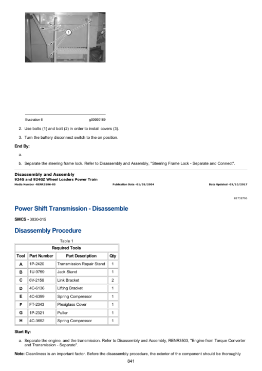 Caterpillar CAT 924G, 924GZ Wheel Loader Service Repair Manual (AAN00001 and up) - Image 5