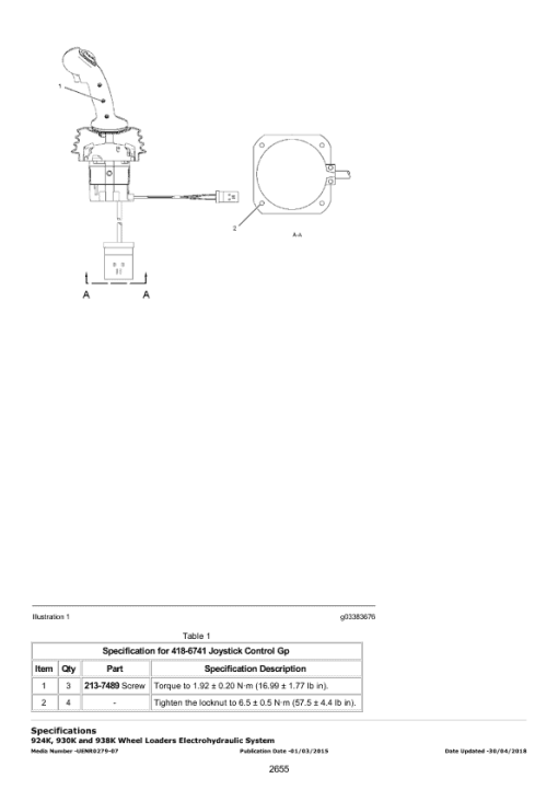 Caterpillar CAT 930K Wheel Loader Service Repair Manual (EYE00001 and up) - Image 4