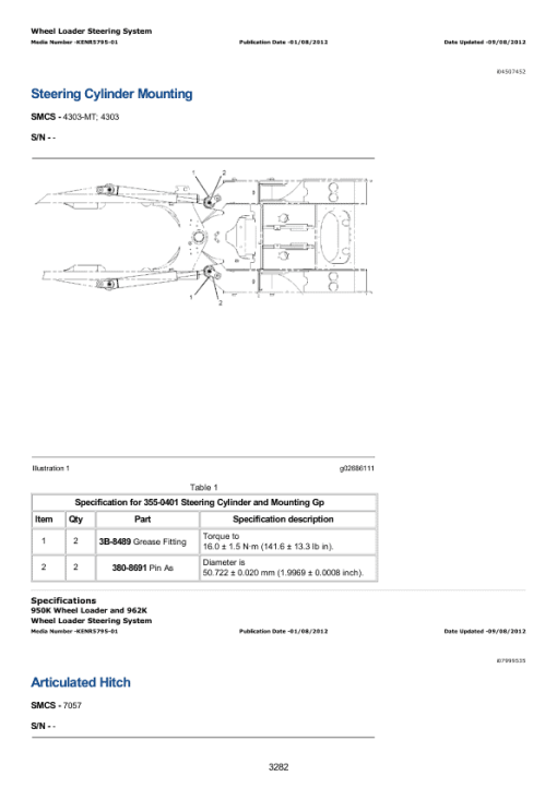 Caterpillar CAT 416D Backhoe Loader Service Repair Manual (BKG01300 and up) - Image 2