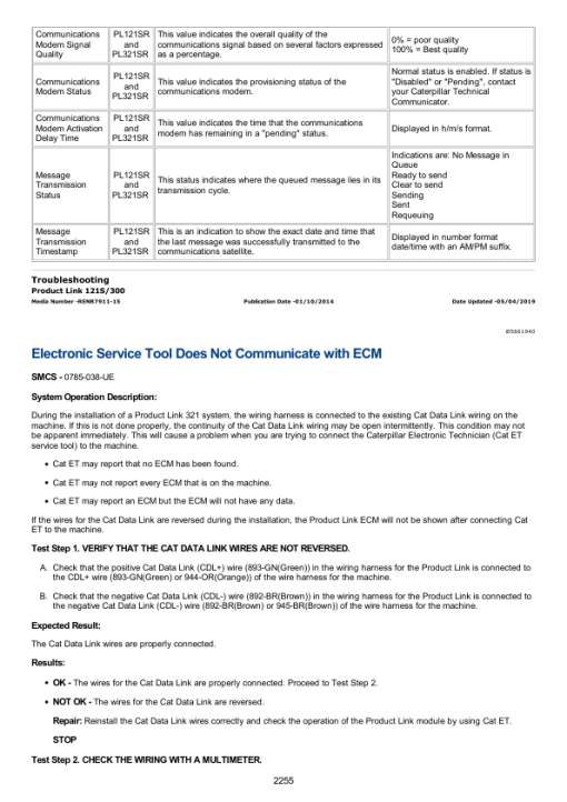 Caterpillar CAT 953 Track Loader Service Repair Manual (20Z00267 and up) - Image 3