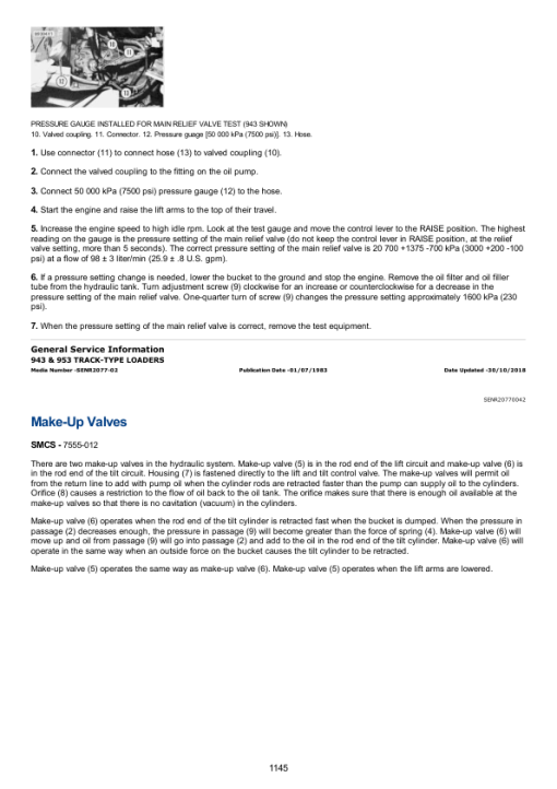 Caterpillar CAT 953 Track Loader Service Repair Manual (78Y00001 and up) - Image 2