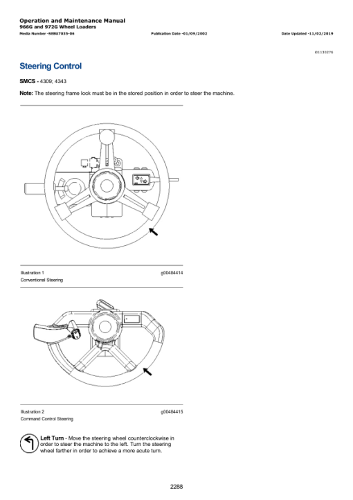 Caterpillar CAT 966G Wheel Loader Service Repair Manual (AAH00001 till 00354) - Image 3