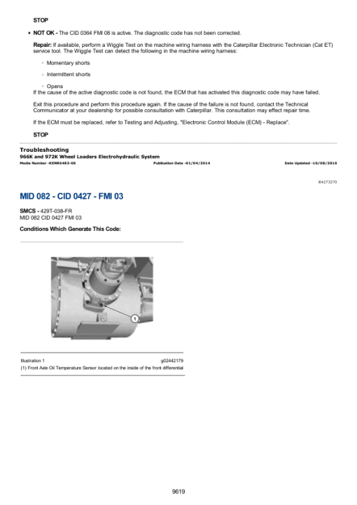 Caterpillar CAT 962G Wheel Loader Service Repair Manual (6HW00001 till 00400) - Image 5