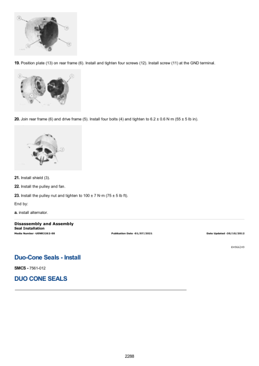 Caterpillar CAT C2.2 Industrial Engine Service Repair Manual (C6M00001 and up) - Image 3