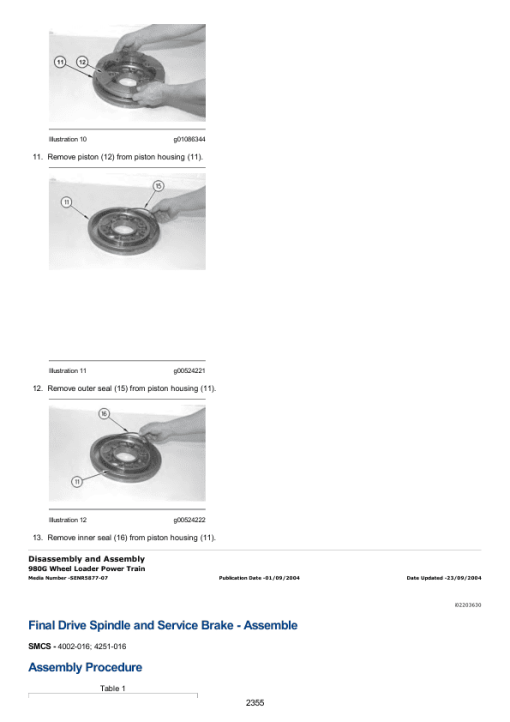 Caterpillar CAT 924G, 924GZ Wheel Loader Service Repair Manual (3DZ00001 till 01048) - Image 3