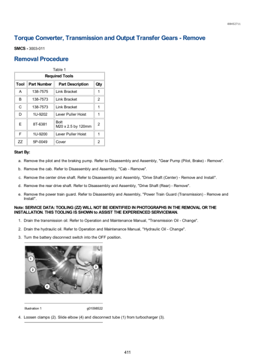 Caterpillar CAT 980H Wheel Loader Service Repair Manual (JMS00001 and up) - Image 5