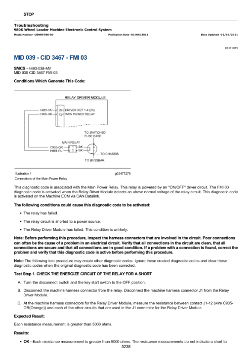 Caterpillar CAT 980K Wheel Loader Service Repair Manual (W7K00001 and up) - Image 4