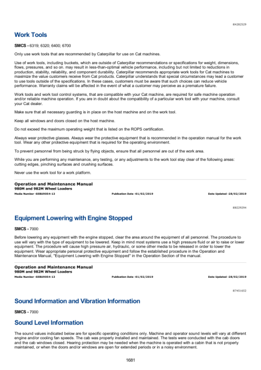 Caterpillar CAT 980M Wheel Loader Service Repair Manual (KRS00001 and up) - Image 2