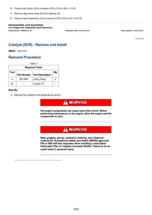 Caterpillar CAT 982M Wheel Loader Service Repair Manual (K1Y00001 and up) - Image 2