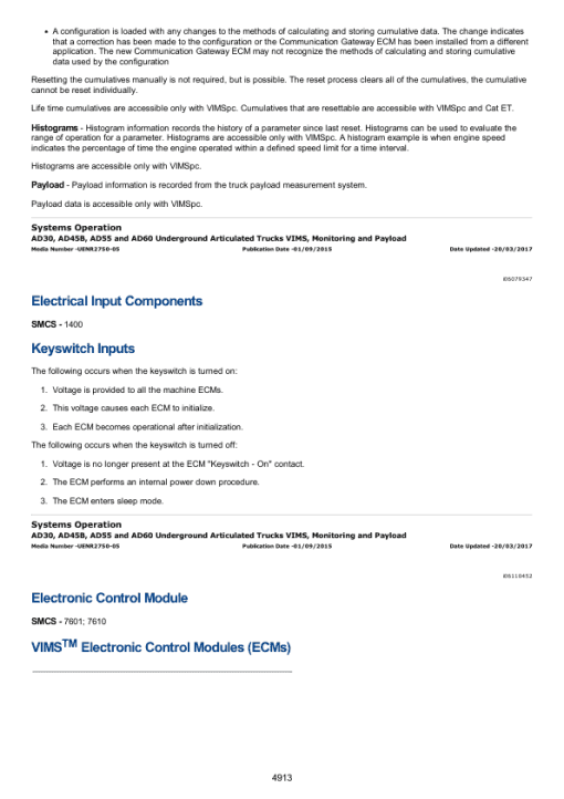 Caterpillar CAT AD30 Underground Articulated Truck Service Repair Manual (GXR00001 and up) - Image 4