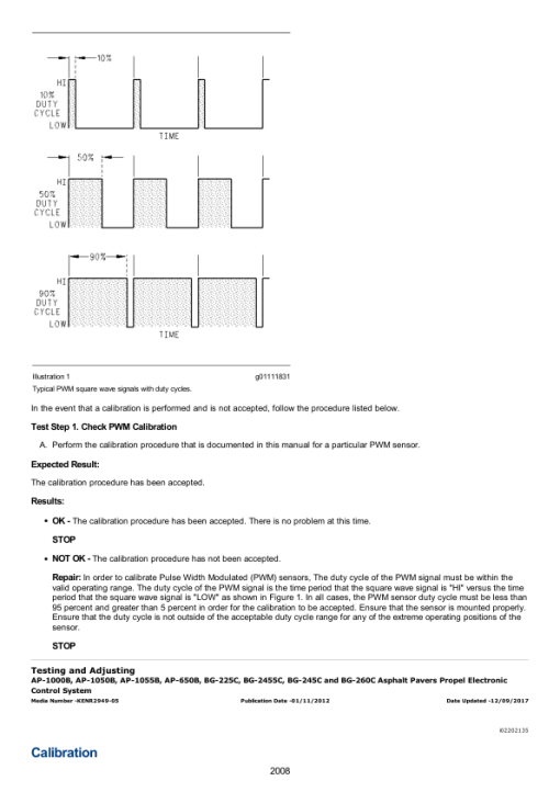 Caterpillar CAT AP-600D Asphalt Paver Service Repair Manual (TFM00001 and up) - Image 4