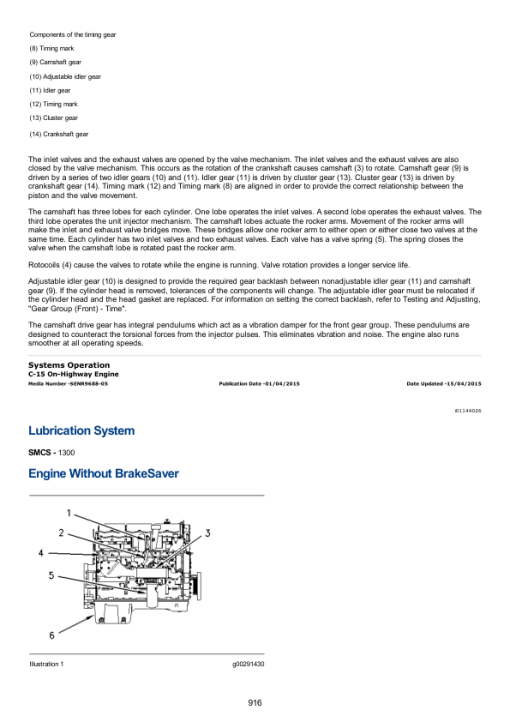 Caterpillar CAT C-15 Truck Engine Service Repair Manual (MBN00001 and up) - Image 5