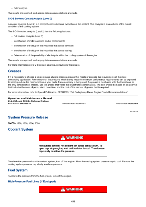 Caterpillar CAT C9 Truck Engine Service Repair Manual (LFR00001 and up) - Image 4