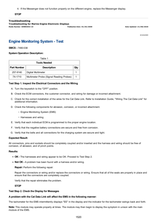 Caterpillar CAT C9.3 Marine Engine Service Repair Manual (CA900001 and up) - Image 3