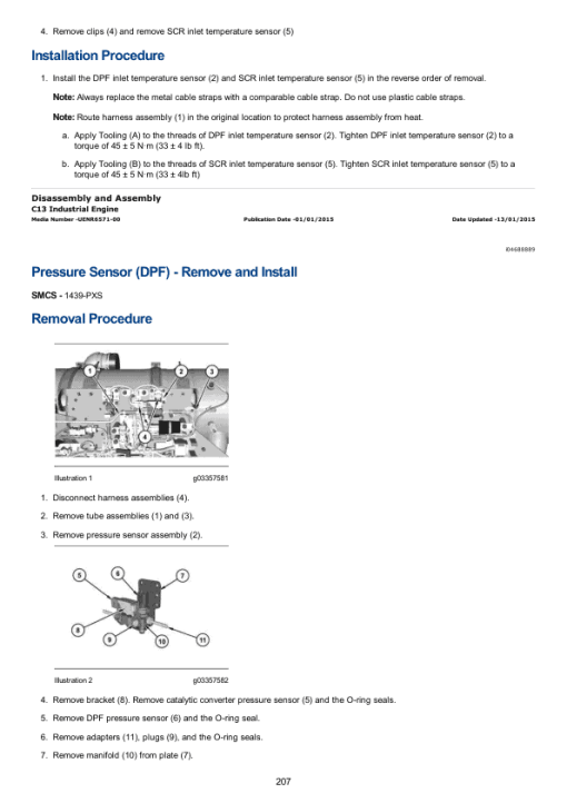 Caterpillar CAT C13 Engine Service Repair Manual (JR900001 and up) - Image 4