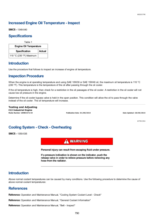 Caterpillar CAT C13 Engine Service Repair Manual (JR900001 and up) - Image 5